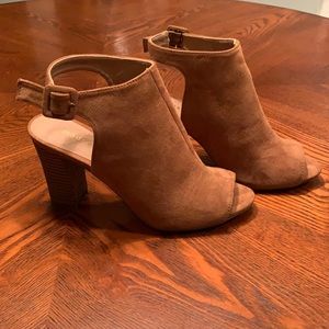 Madden girl open toe booties